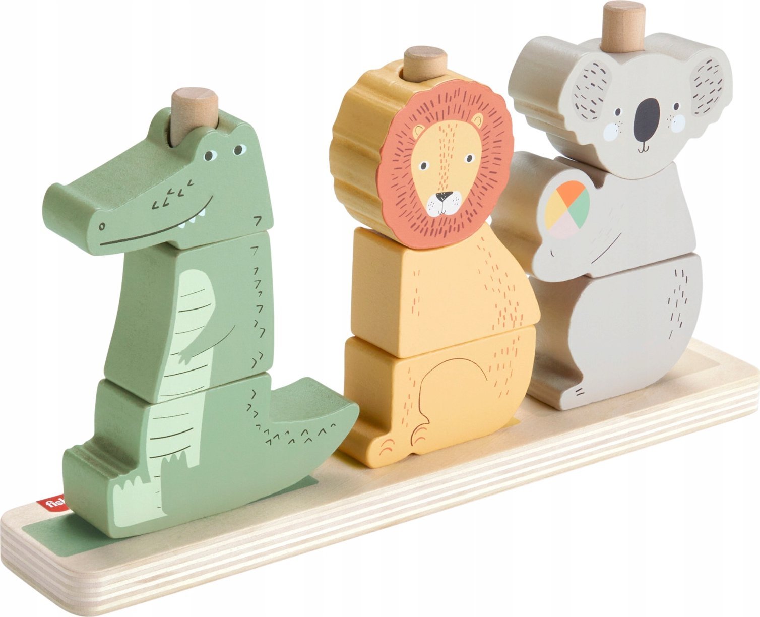 Mattel FP WOOD ZWIERZATKA UKLADAJ I SORTUJ HXV04 FOL4