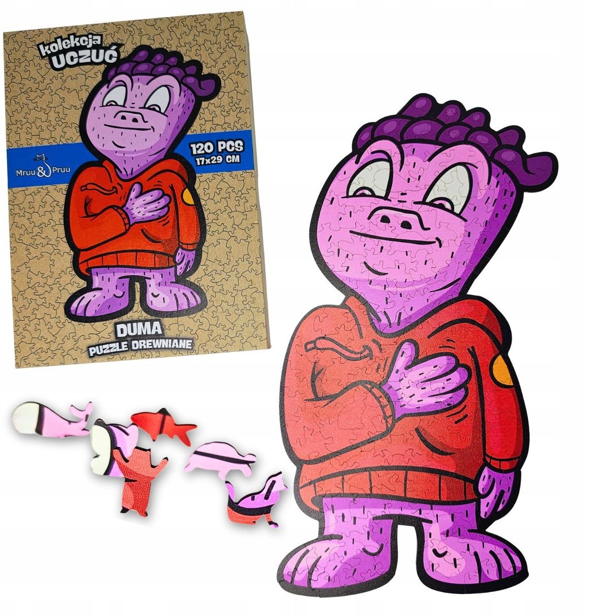PUZZLE DREWNIANE DLA DZIECI DOROSŁYCH 120 ELEMENTÓW DUMA PREZENT DLA DZIECI