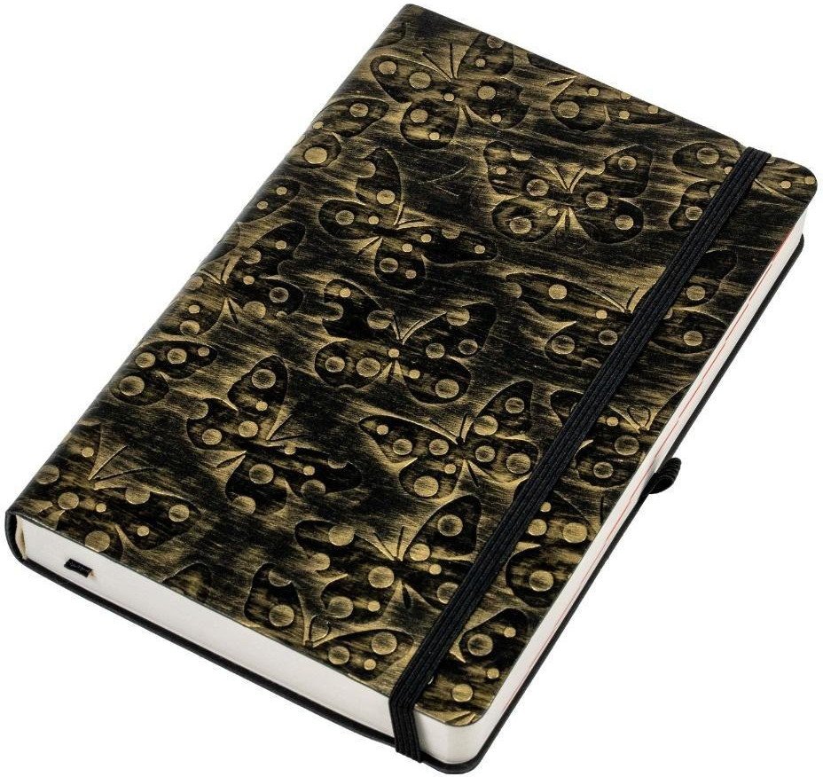 Kalendarz 2026 A5 dzienny Jazz motyl-złoty