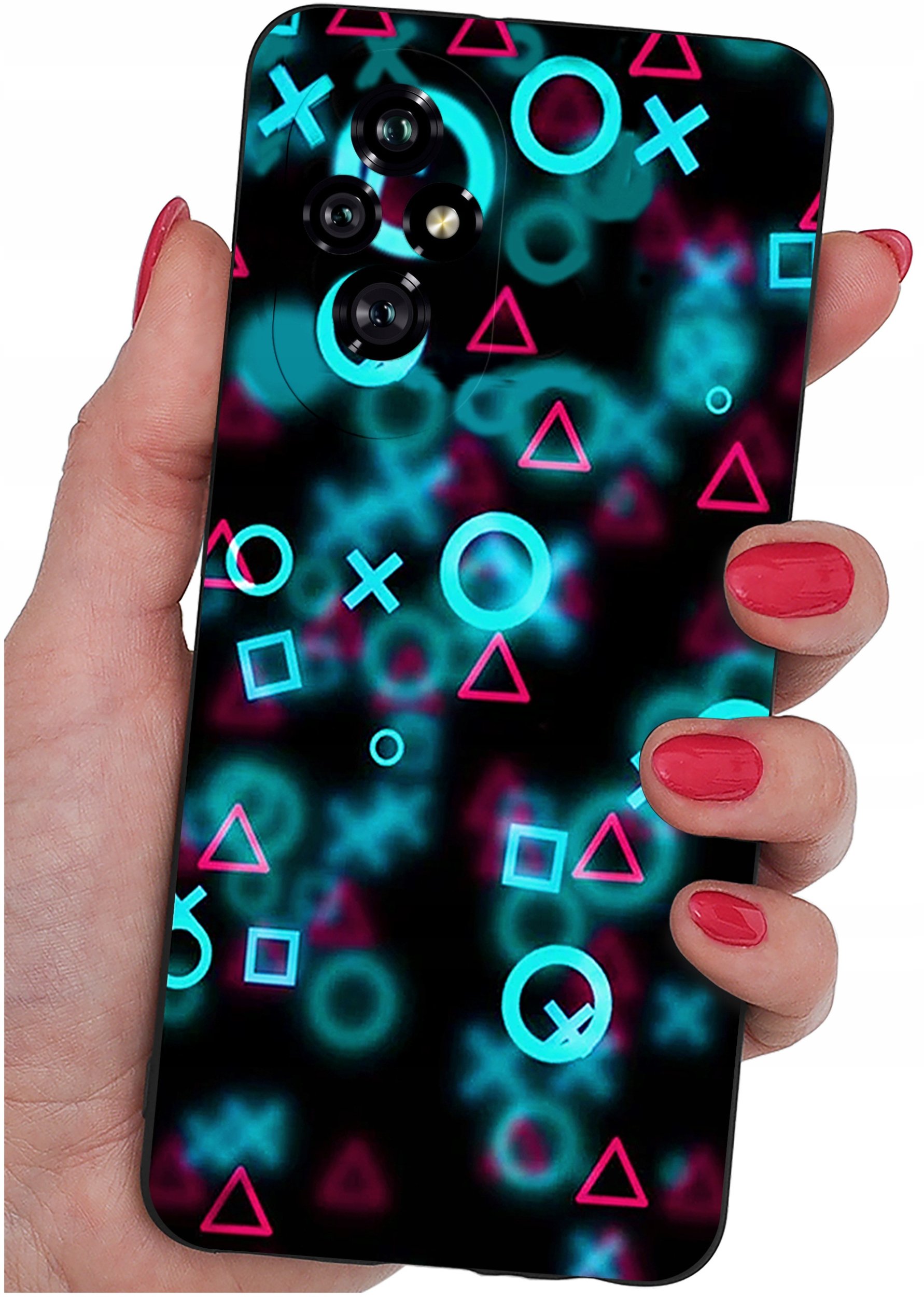 ETUI do Honor 200 5G | WZORY | SILIKONOWE MATT CASE + SZKŁO 9H