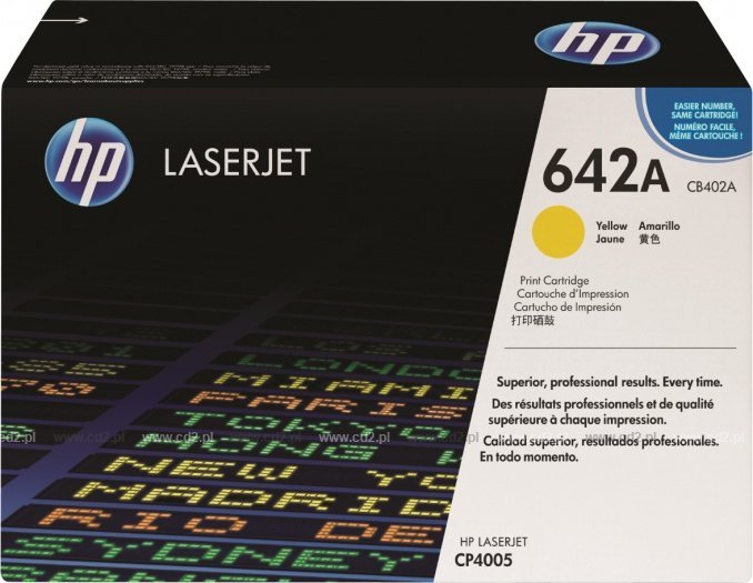 Toner HP 642A Yellow Oryginał (CB402A)