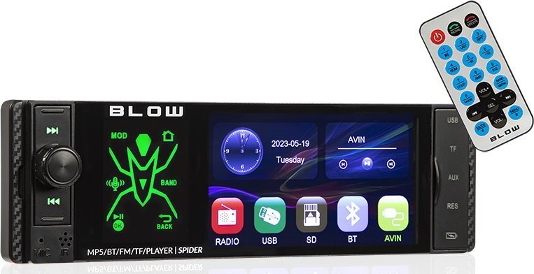 Radio samochodowe Blow Radio samochodowe Spider 4CAL RDS RGB