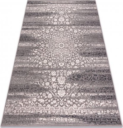 Dywany Łuszczów Dywan wełniany ANGEL 7888 / 52023 Rozeta vintage szary / beż, 80x150 cm