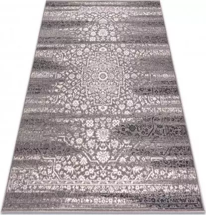 Dywany Łuszczów Dywan wełniany ANGEL 7888 / 52023 Rozeta vintage szary / beż, 80x150 cm