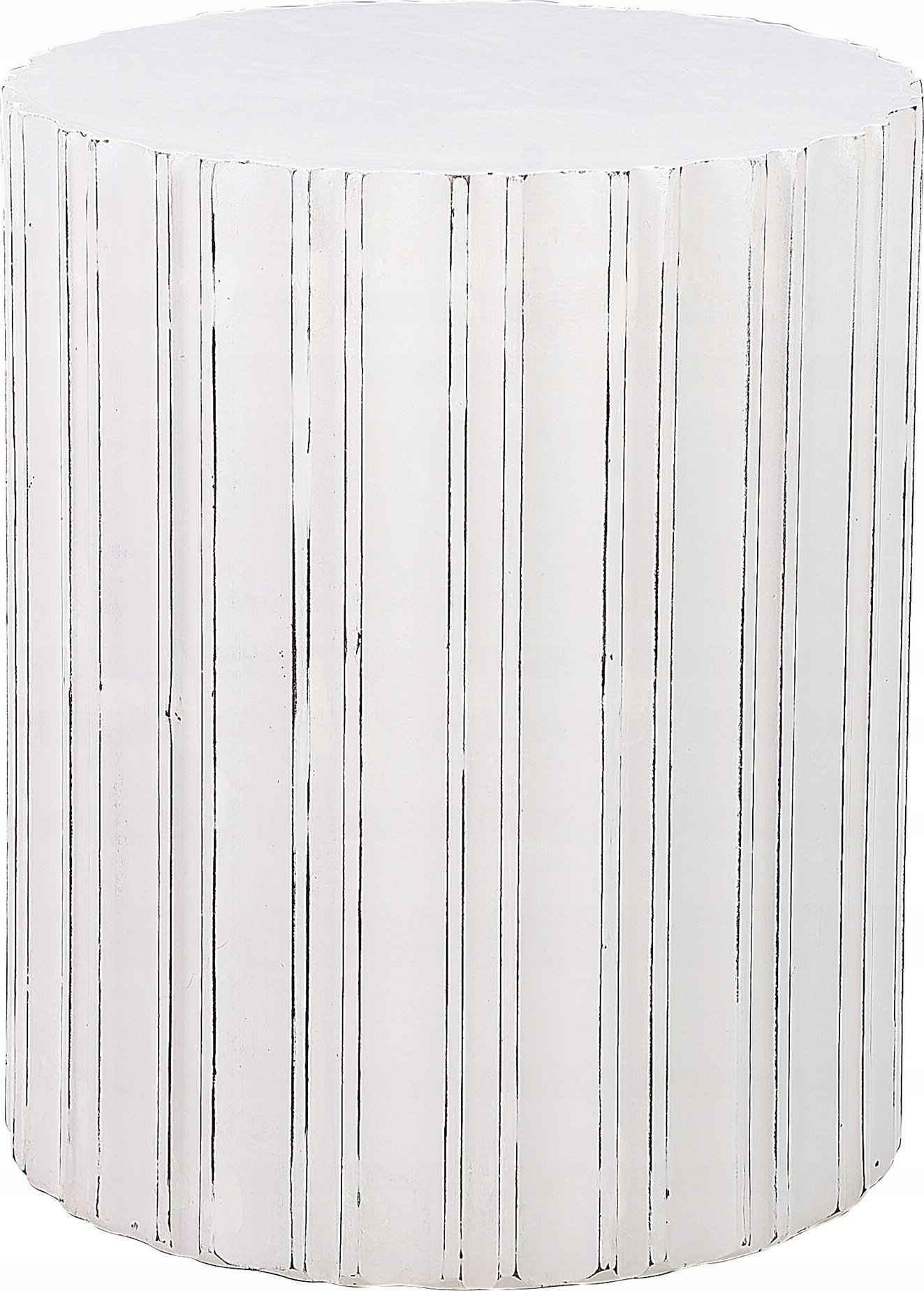 Beliani Stolik pomocniczy biały DEULI