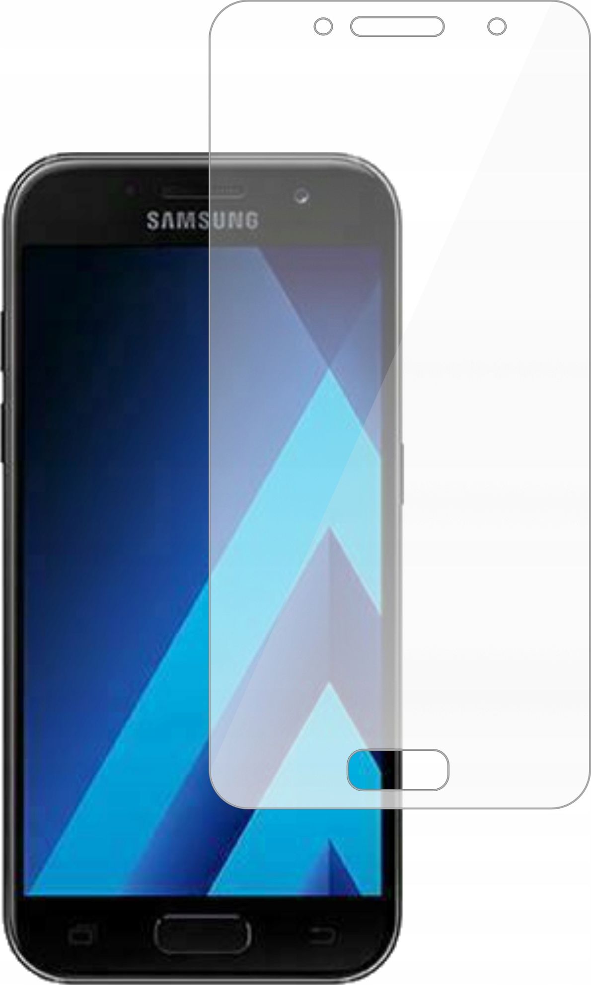 etumi Szkło Hartowane 9H Do Samsung Galaxy A3 2017 Szkiełko Ochronne Na Ekran Twarde Płaskie Przód / Ochrona Matrycy Telefonu Glas0339