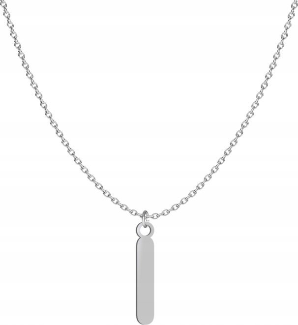 Radziszewska Jewellery Srebrny naszyjnik LITERA I DEDYKACJA GRATIS