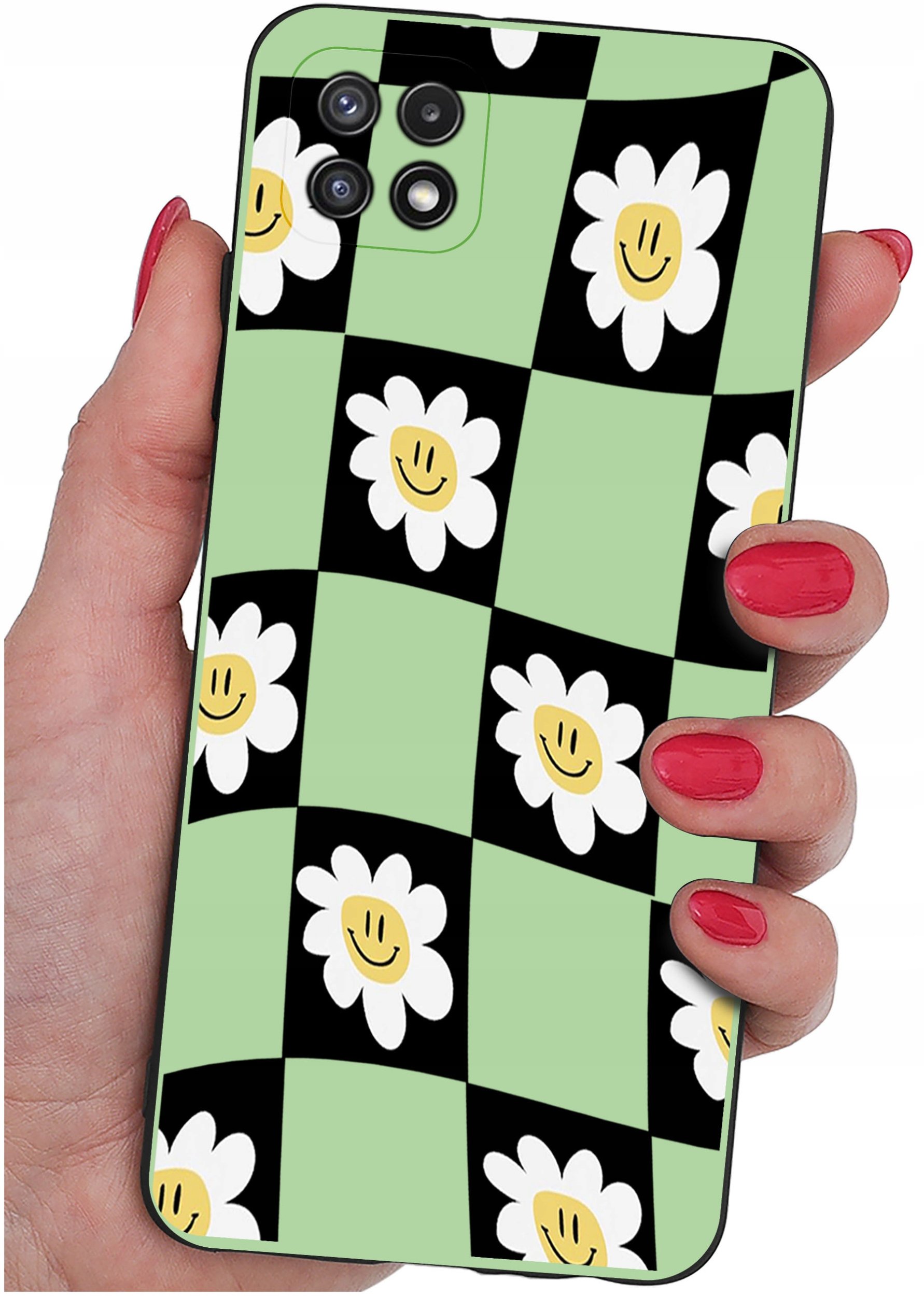 Etui do Samsung A22 5G WZORY |SILIKONOWE MATT CASE + SZKŁO 9H