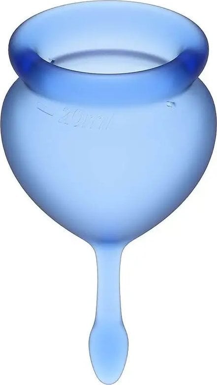 SATISFYER_SET Feel Good set of menstrual cups Dark Blue 15ml + 20ml