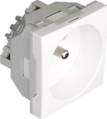 Efapel EFAPEL QUADRO45 GNIAZDO Z UZIEMIENIEM ZIELONY 45111 SVD