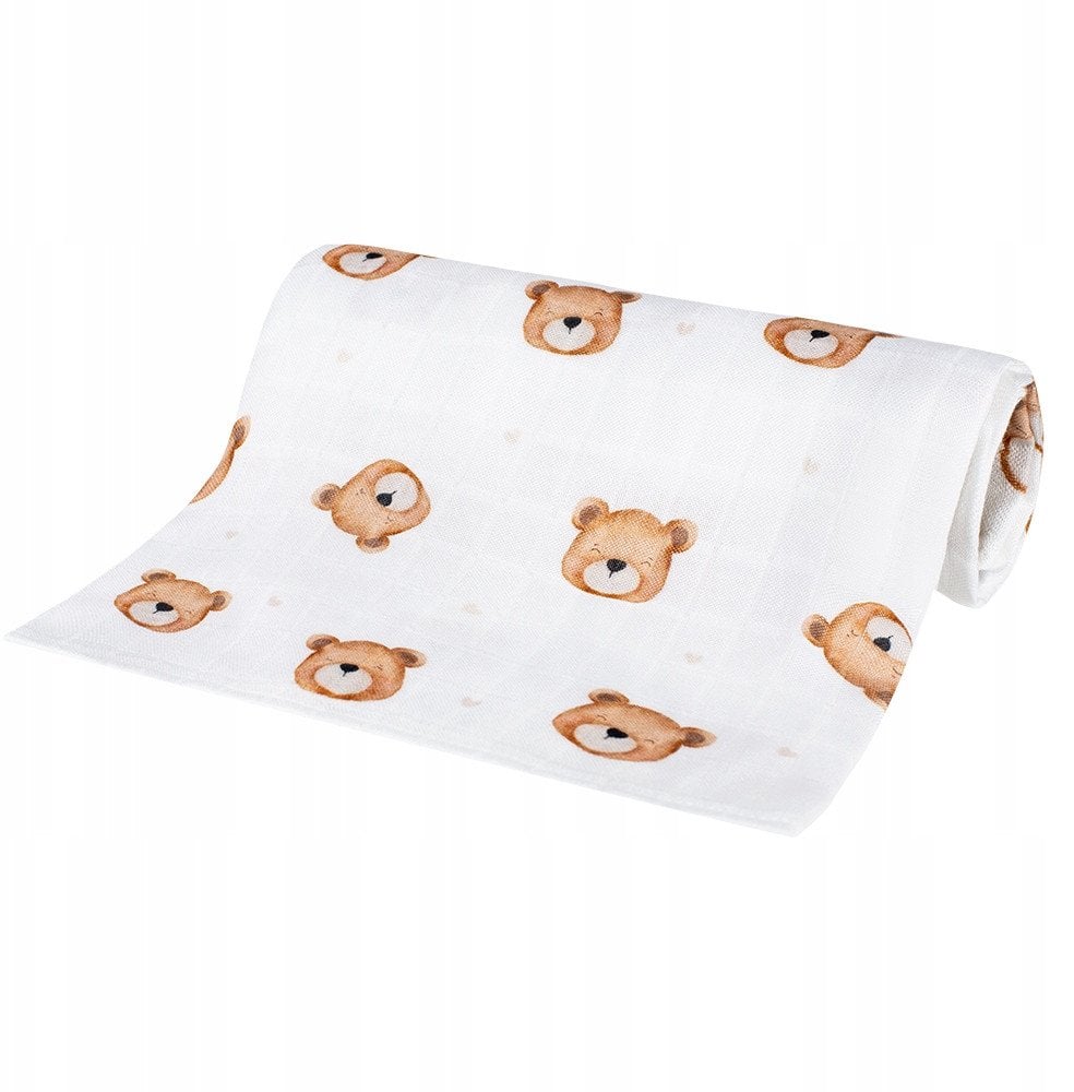 BOCIOLAND PIELUCHA BAMBUSOWA 75x75 TEDDY BEAR 5904501652056