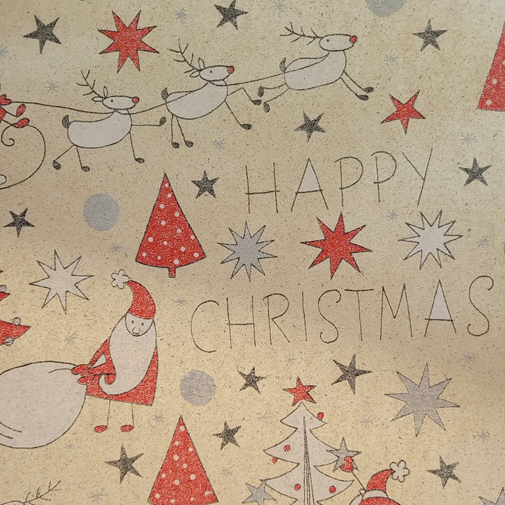 Fastima Papier świąteczny do pakowania kolorowy 70cmx1,5m 15m61