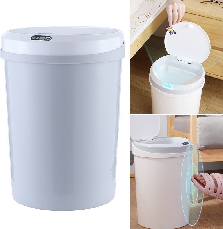 Kosz na śmieci Hedo Automatyczny kosz na śmieci z inteligentnym czujnikiem 12l- szary/akumulator