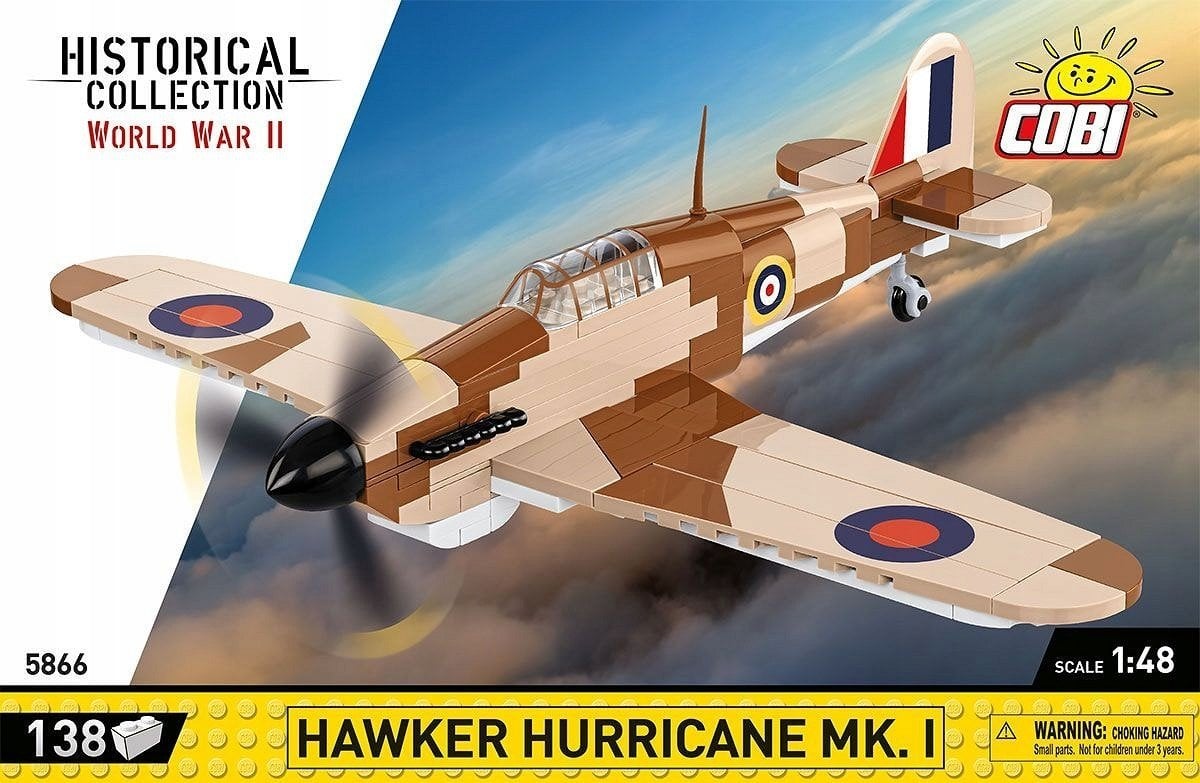 Cobi COBI 5866 Historical Collection WWII Samolot Hawker Hurricane Mk.1 138 klocków