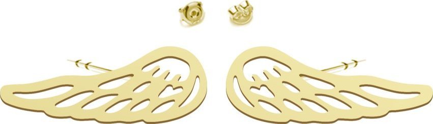 Radziszewska Jewellery Kolczyki Pozłacane ze Skrzydłami