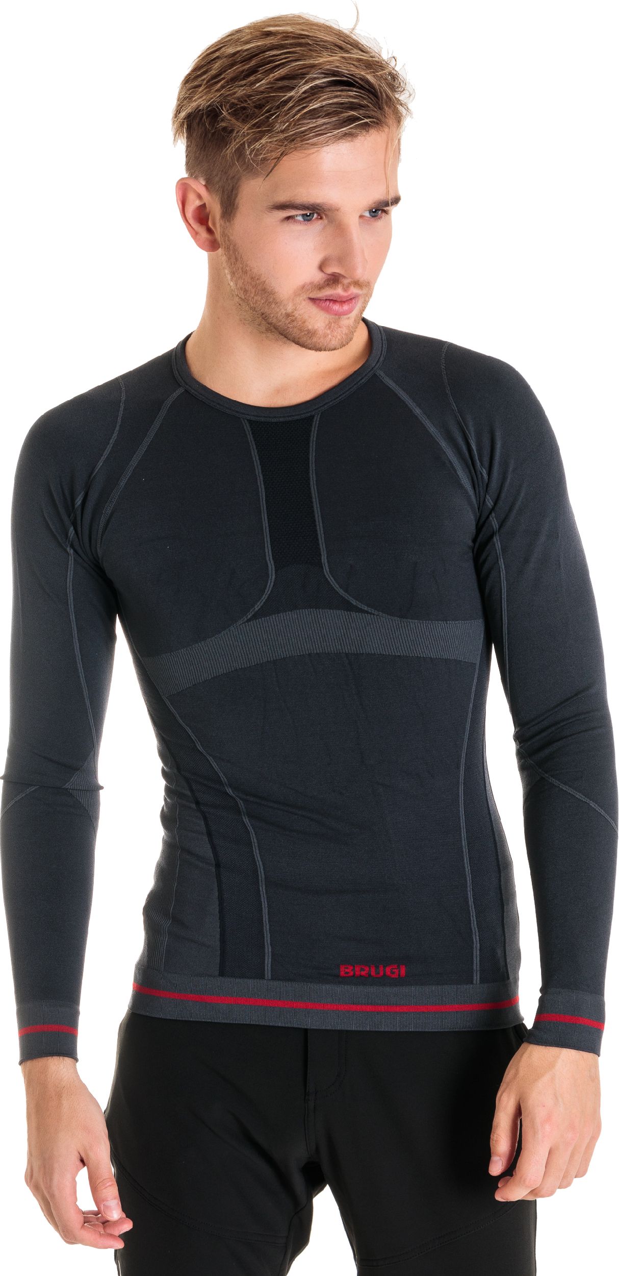 Brugi Koszulka męska 4RAT X15 czarno-grafitowa r. M