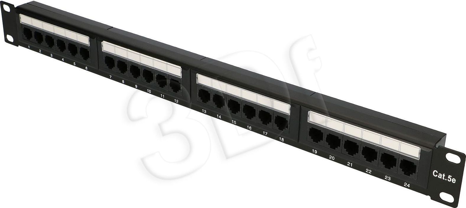 ExtraLink Patch panel 1U 24x RJ-45 Cat.5e UTP (EX.9809)