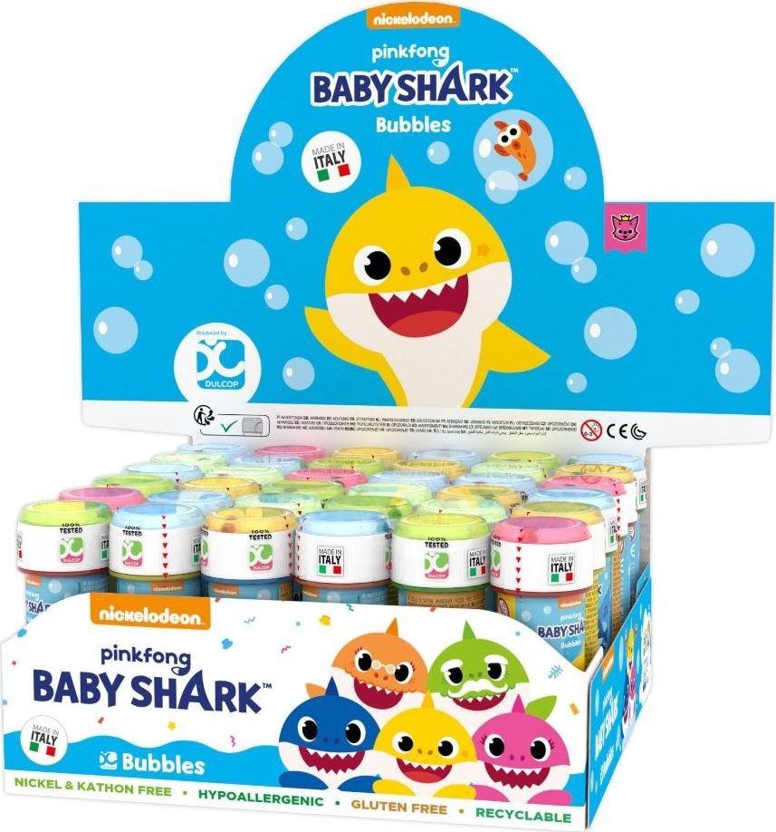 Brimarex Bańki 60 ml Baby Shark display 36 sztuk