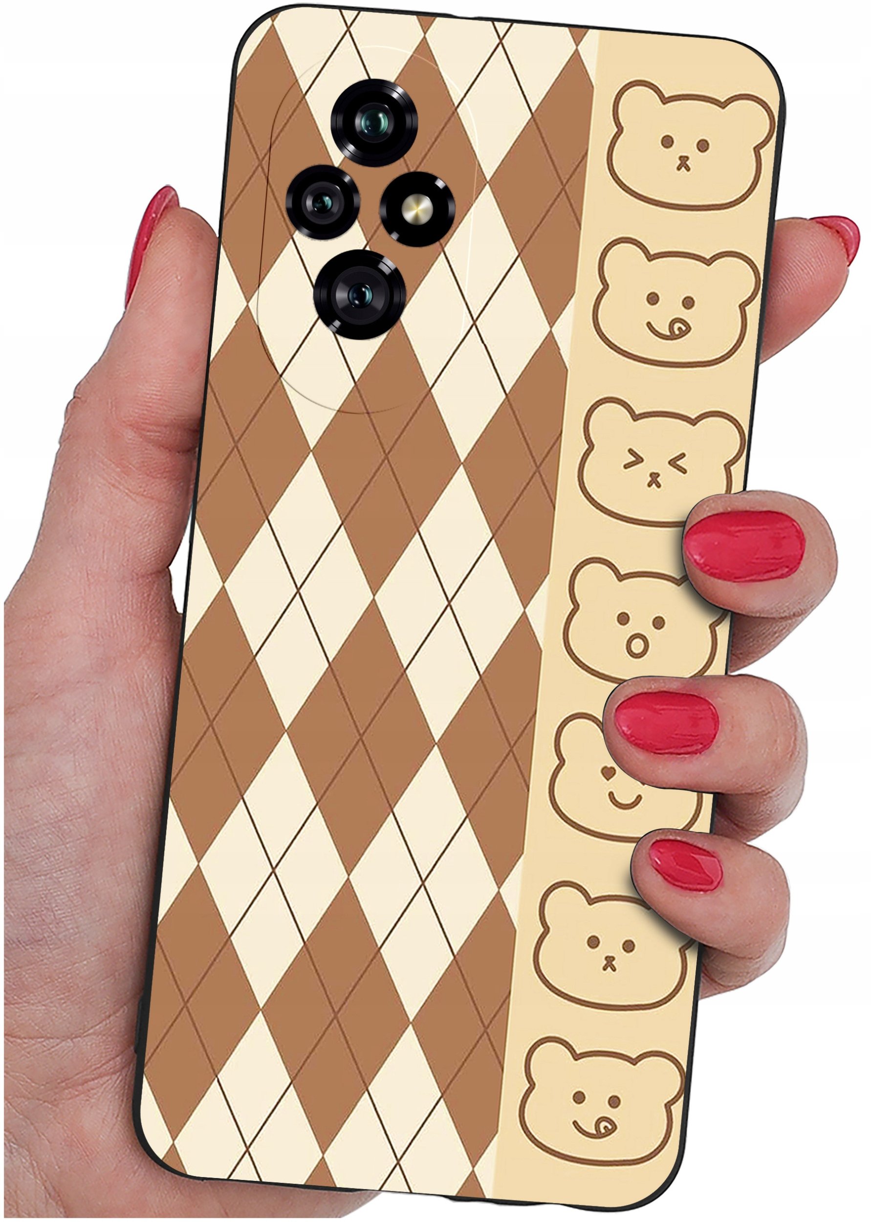 ETUI do Honor 200 5G | WZORY | SILIKONOWE MATT CASE + SZKŁO 9H