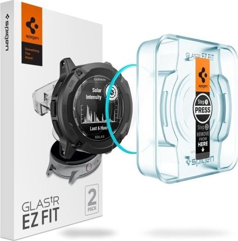 Spigen Spigen GLAS.TR EZ FIT 2-Pack - Szkło hartowane do Garmin Instinct 2X Solar (2 szt)