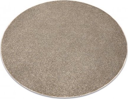 Dywany Łuszczów DYWAN koło EXCELLENCE jasny brąz 222 gładki, melanż, koło 150 cm