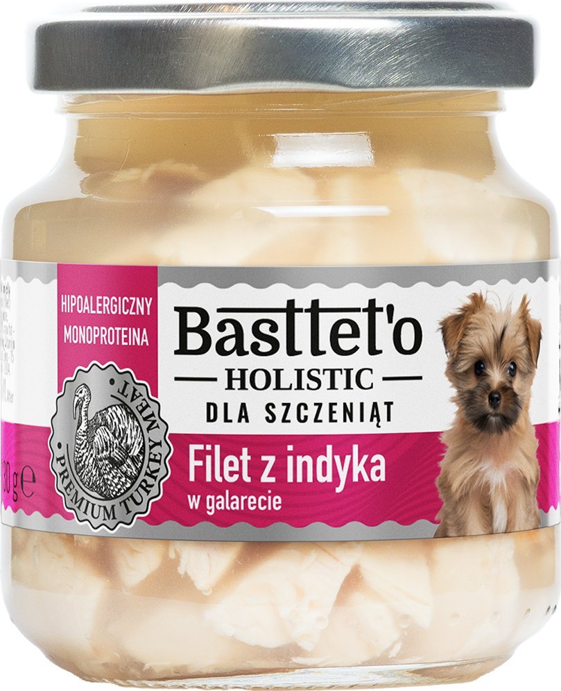 Basttet'o Holistic filet z indyka w galerecie dla szczeniąt 130g