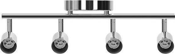 Aigostar Poczwórny reflektor GU10 srebrny Poczwórny reflektor bez źródła światła