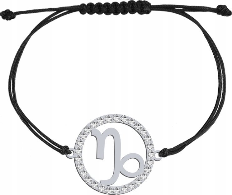 Radziszewska Jewellery Bransoletka Srebrna ze Znakiem Zodiaku Koziorożec 925 DEDYKACJA GRATIS