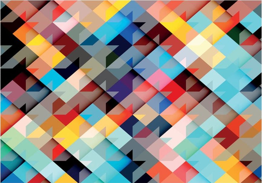 DecoNest Fototapeta - Kolorowy patchwork - 100X70