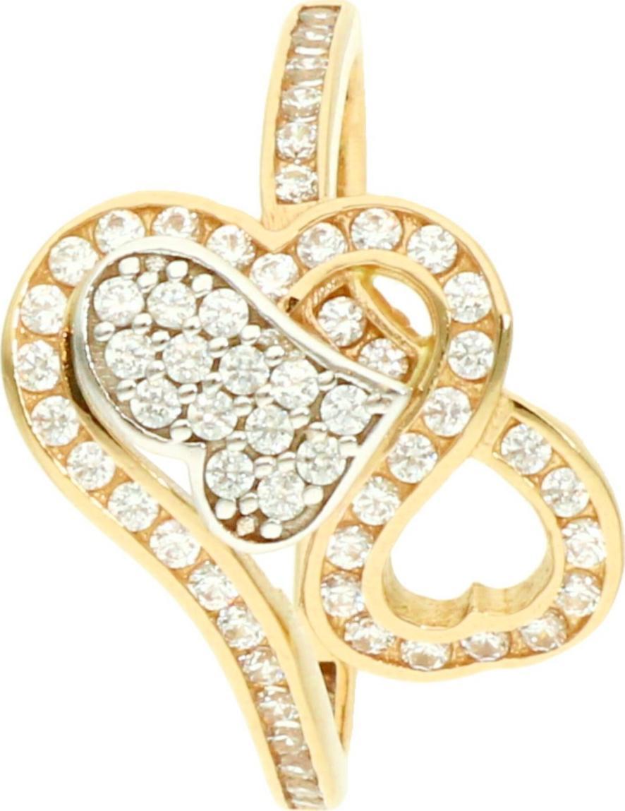 Rosanto Złoty pierścionek z serduszkami roz. 20 585 14k