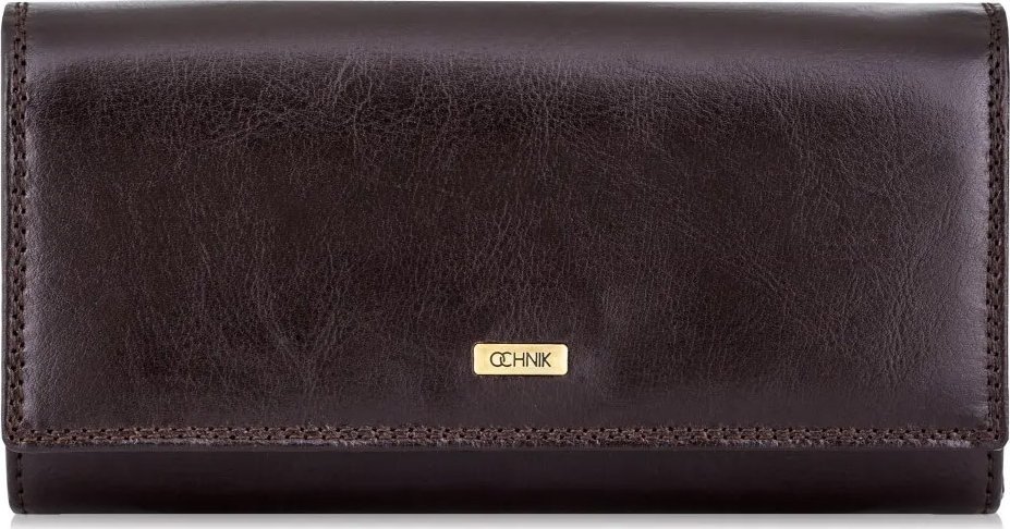 OCHNIK OCHNIK SL-125-89 brązowy skórzany portfel damski SL-125-89