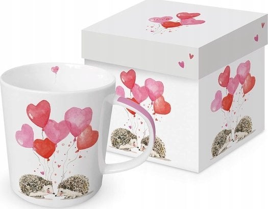 Lubiana Kubek porcelanowy Jeże z balonami 350ml