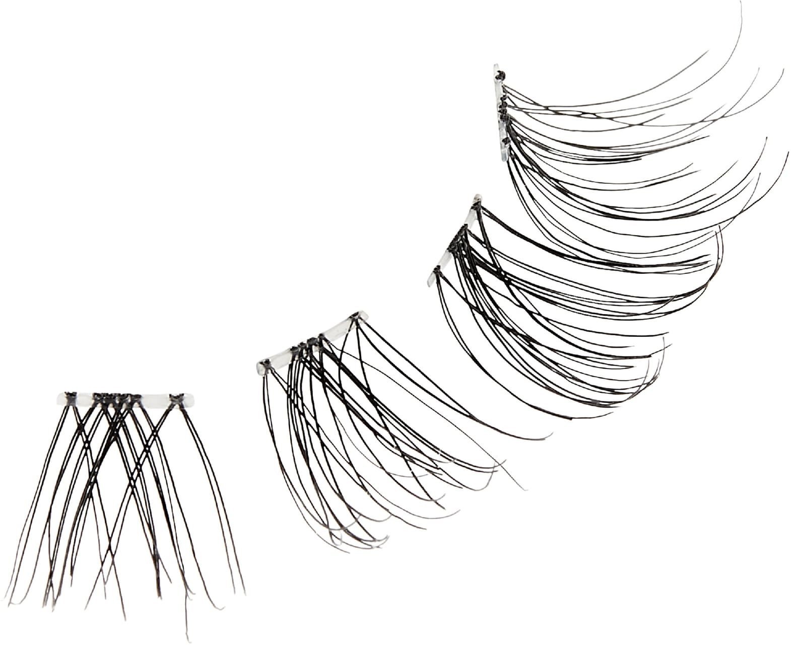 KISS Sztuczne Rzęsy kępki The New Natural - Neo Trio Lashes + klej 1g