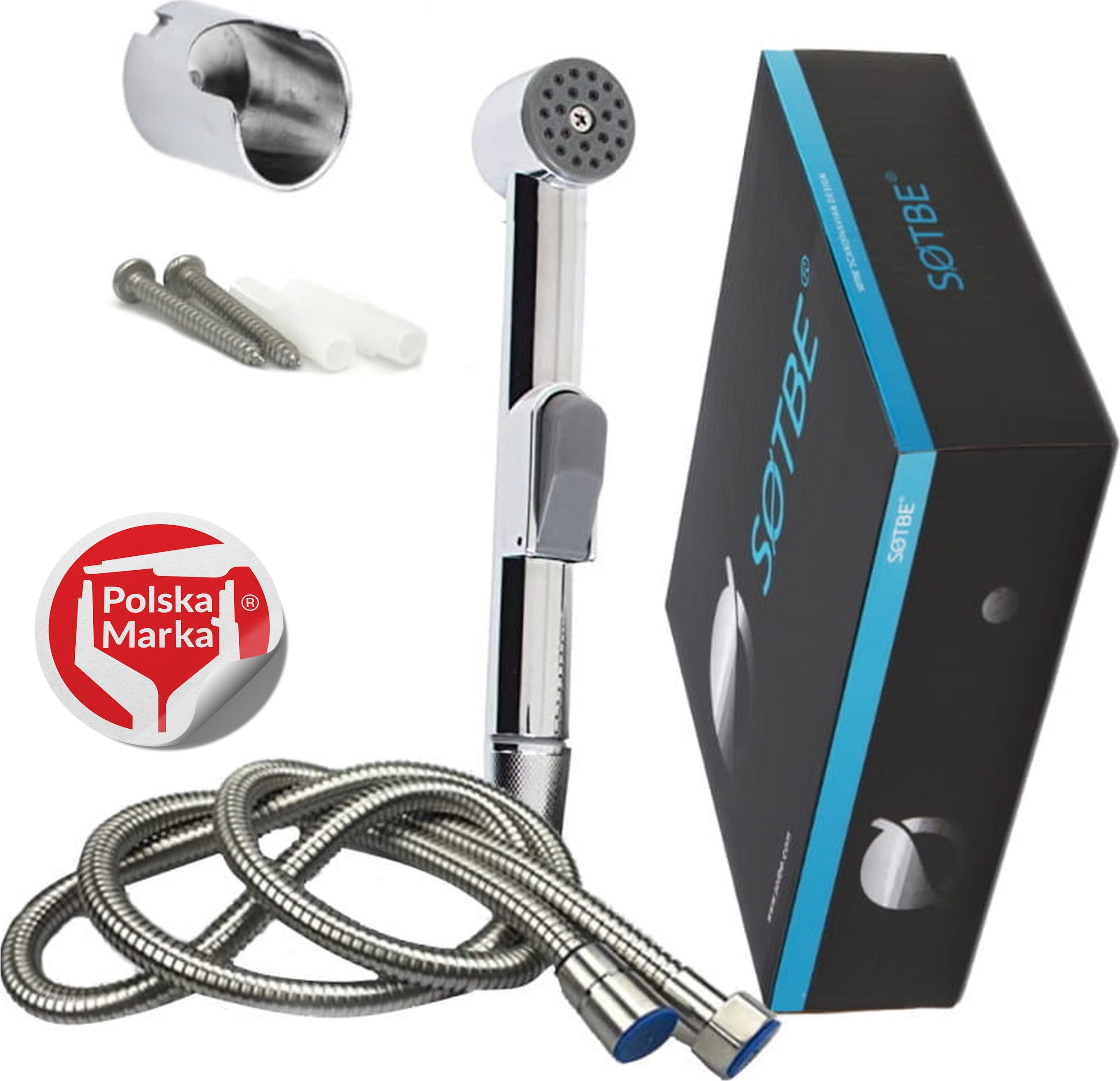 Wąż prysznicowy Sotbe SOTBE LARK BIDETTA UNO Zestaw bidetowy słuchawka bidetowa z wężem