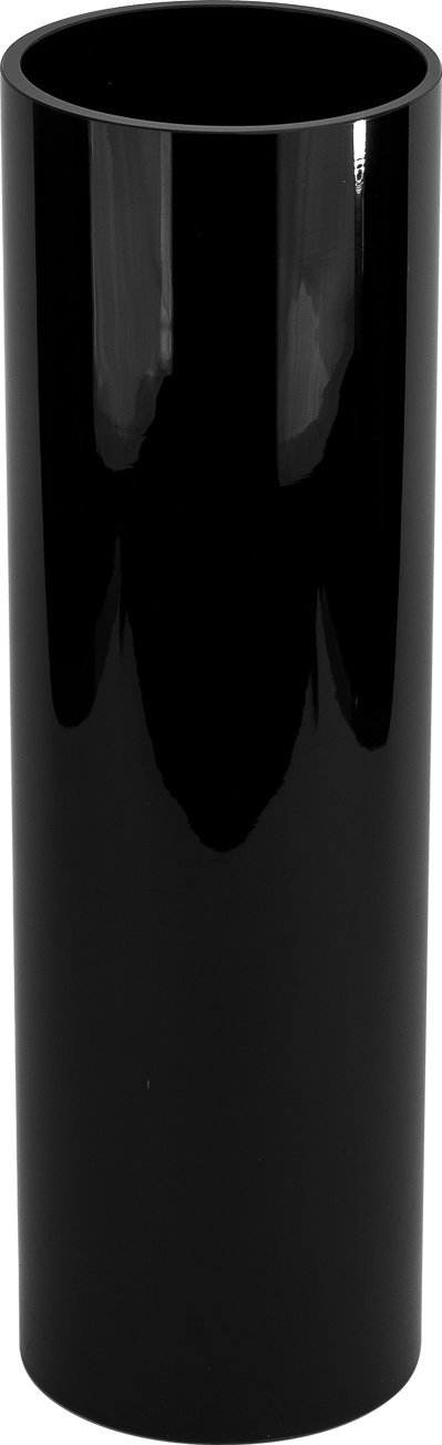 Witek Home Wazon szklany Cylinder 40 cm czarny