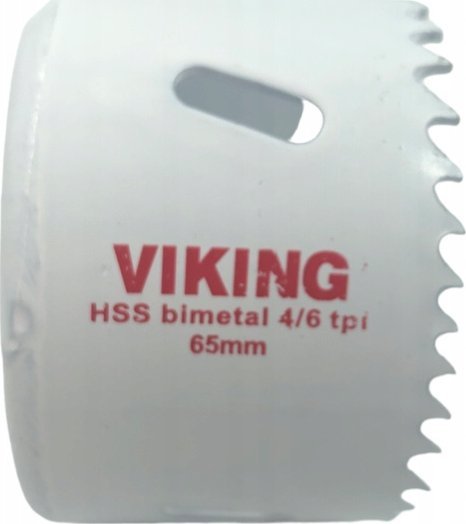 OTWORNICA VIKING 65MM DO STALI ALUMINIUM DREWNA PCV PŁYTY GIPSOWO-KARTONOWE