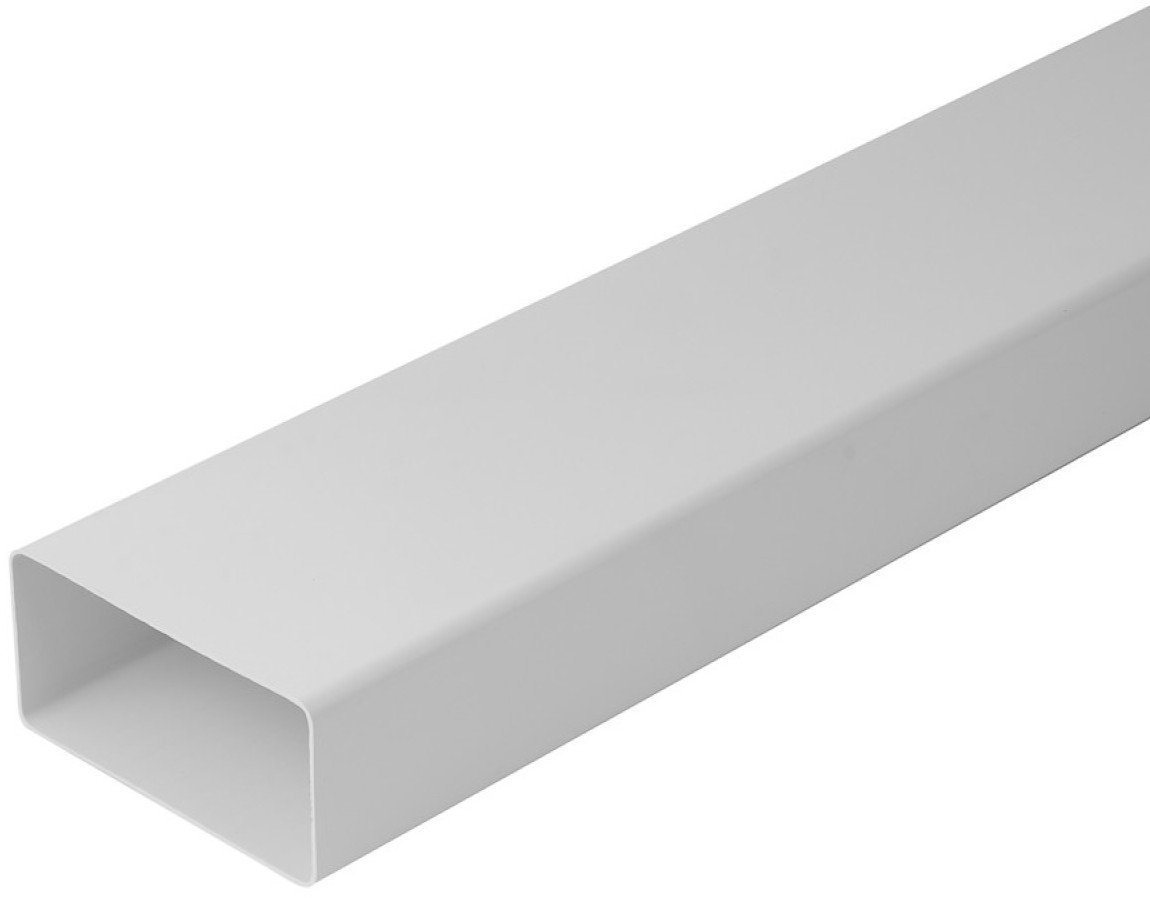 VENTILATION DUCT 110X55 0,5M ABS WHITE