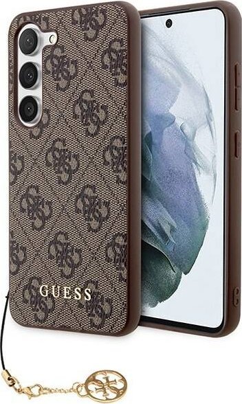 Guess 4G Charms Collection - Etui Samsung Galaxy S23 (brązowy)