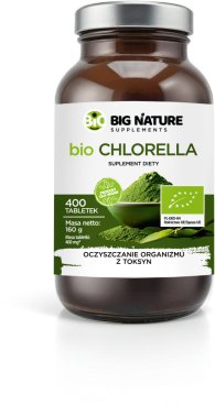 Hanoju BIG NATURE Tabletki Chlorella Bio* suplement diety 400szt. 160g