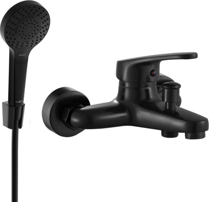 Mexen Mexen Erica R72 bateria wannowa z zestawem prysznicowym, czarna - 74643R72-70