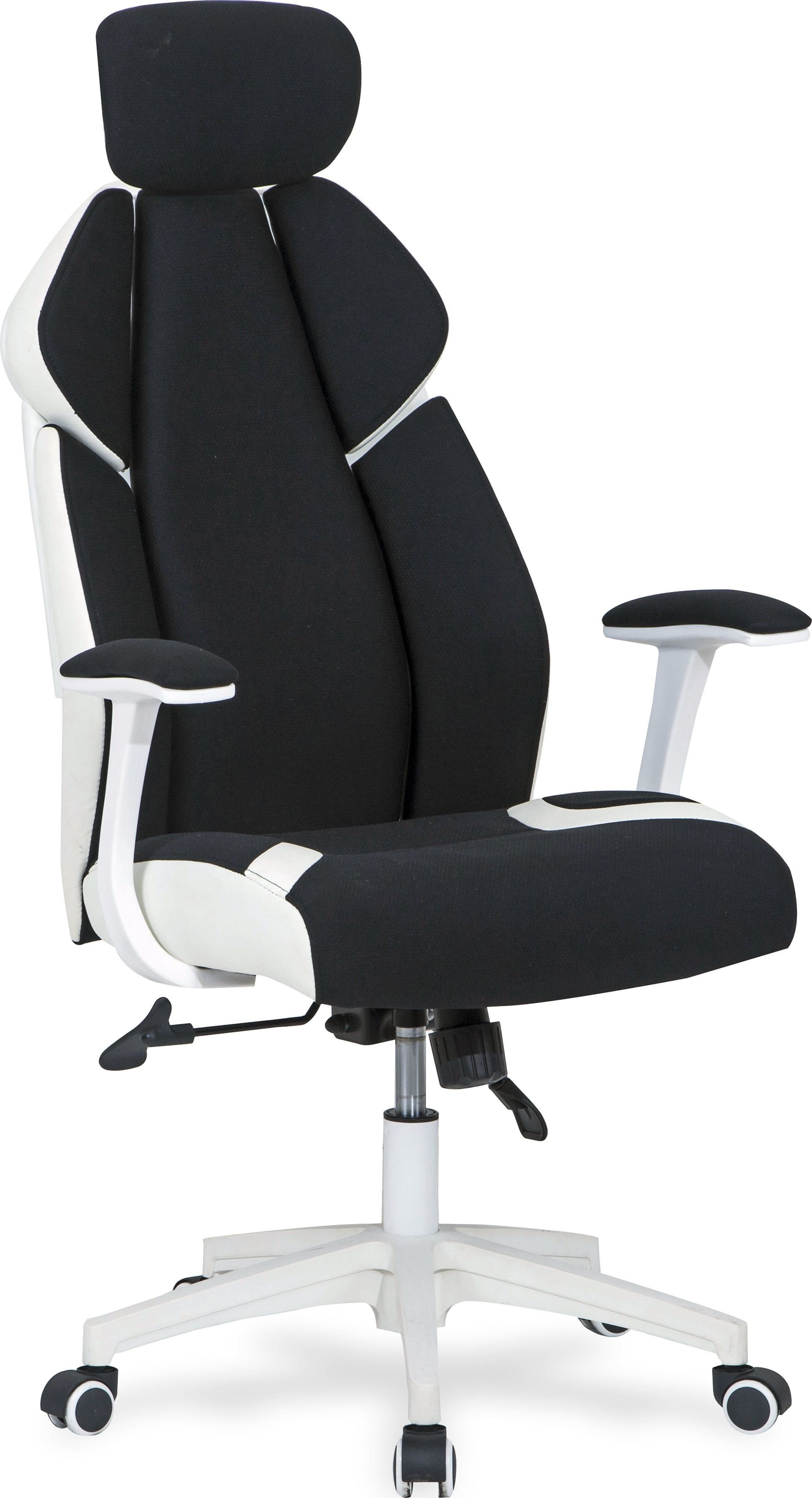 Krzesło biurowe Halmar Chrono Biało-czarne