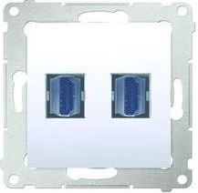 Kontakt-Simon Simon 54 Gniazdo podwójne HDMI białe (DGHDMI2.01/11)