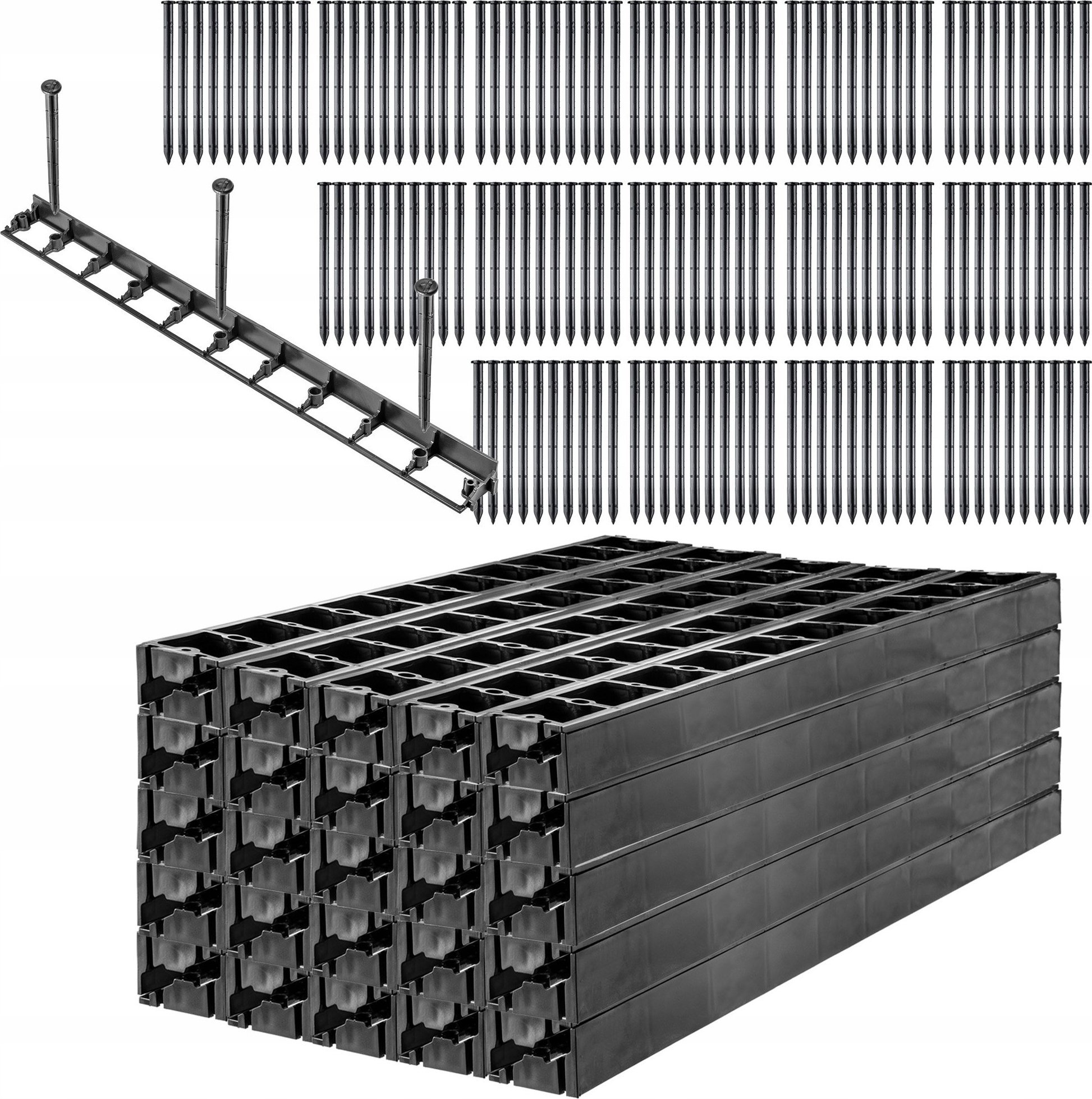 Kadax Obrzeże Trawnikowe Ogrodowe 4,5cm 50Mb + 150 Kotew