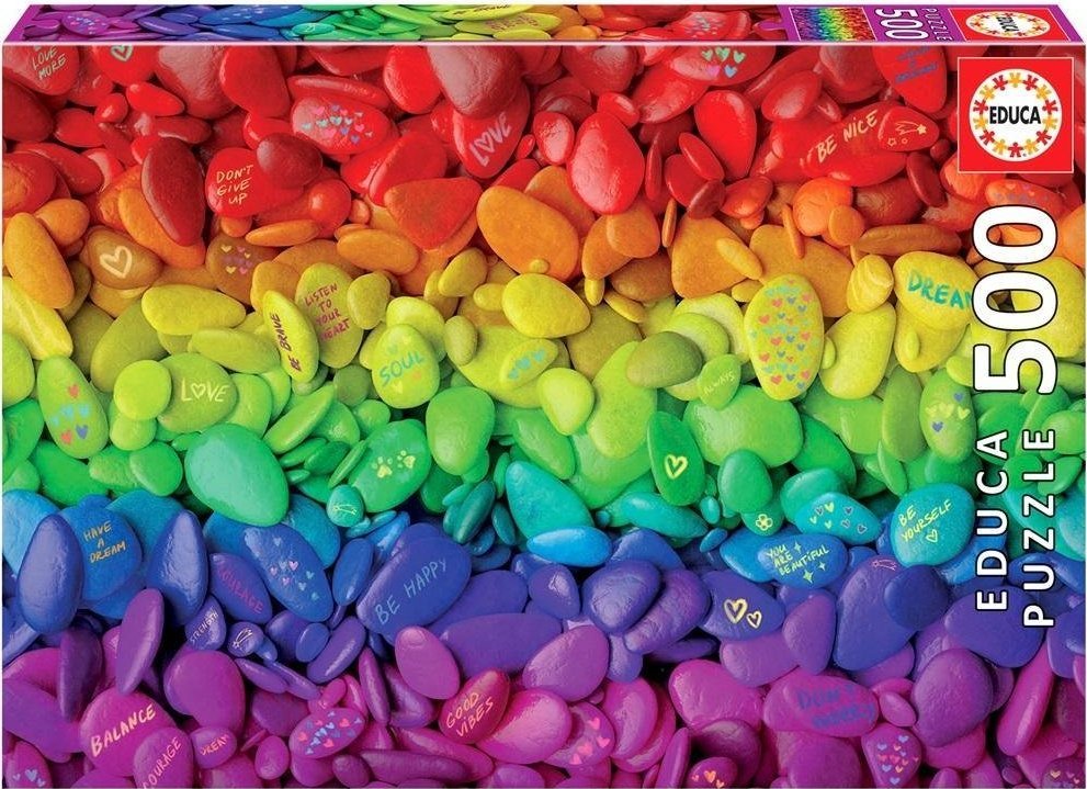 Educa Puzzle 500 Kolorowe kamienie G3