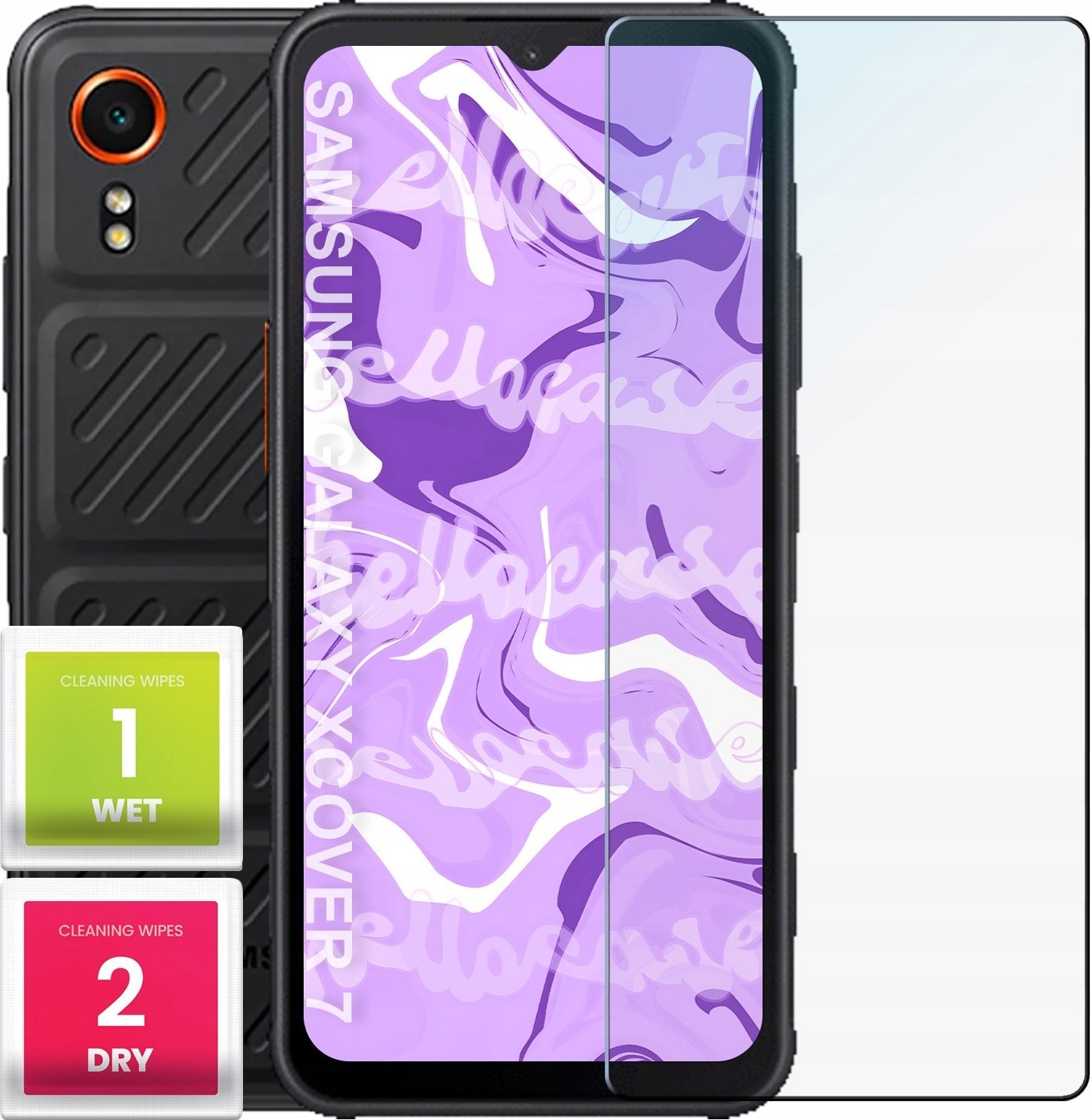 Hello Case Szkło Hartowane do Samsung Galaxy Xcover 7 (szybka 9H, płaskie 2.5D)