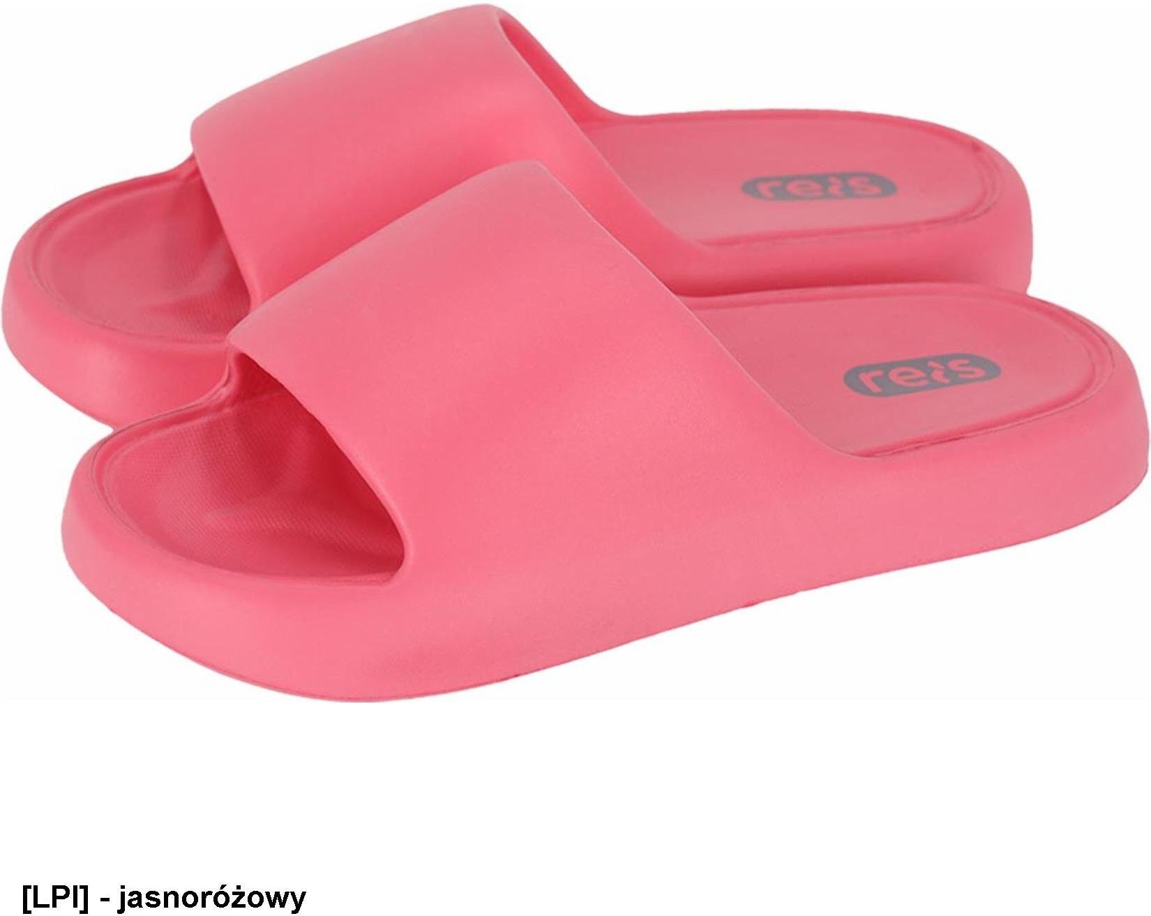Reis Klapki kąpielowe dla kobiet RISS materiał EVA profilowana podeszwa zapewnia przyczepność doskonałe jasnoróżowy 38-39