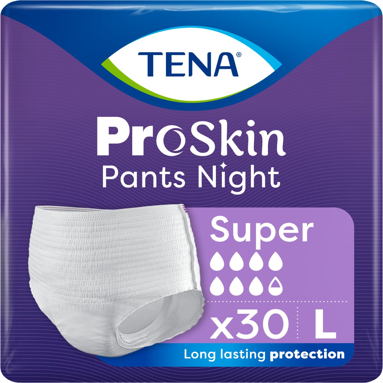 TENA PANTS PROSKIN SUPER NIGHT M '10 OTC