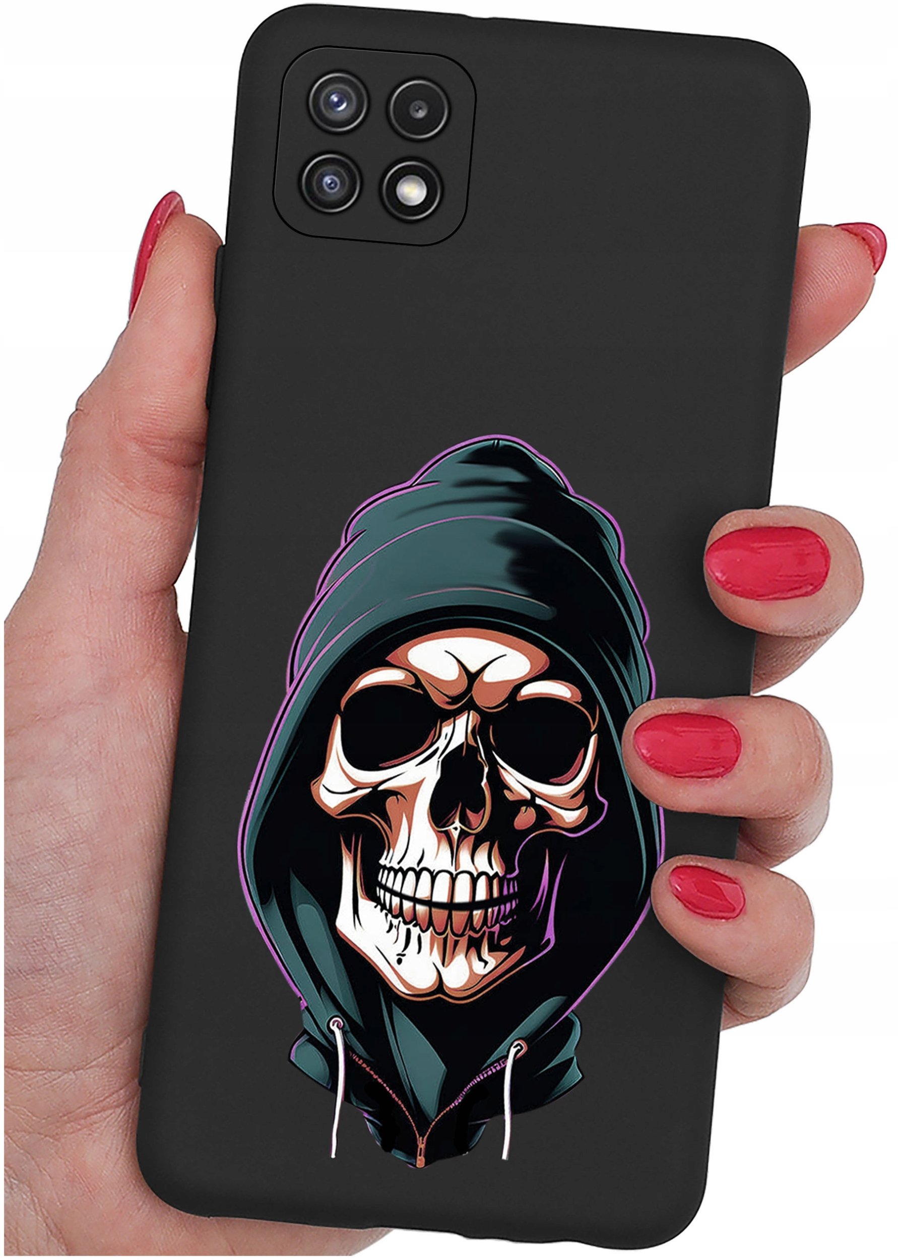 Etui do Samsung A22 5G WZORY |SILIKONOWE MATT CASE + SZKŁO 9H