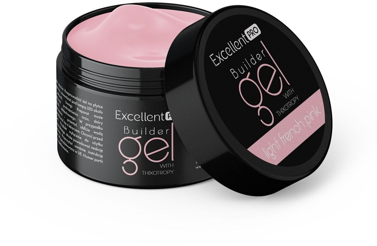 Excellent PRO Builder Gel With Thixotropy żel budujący Light French Pink 15g