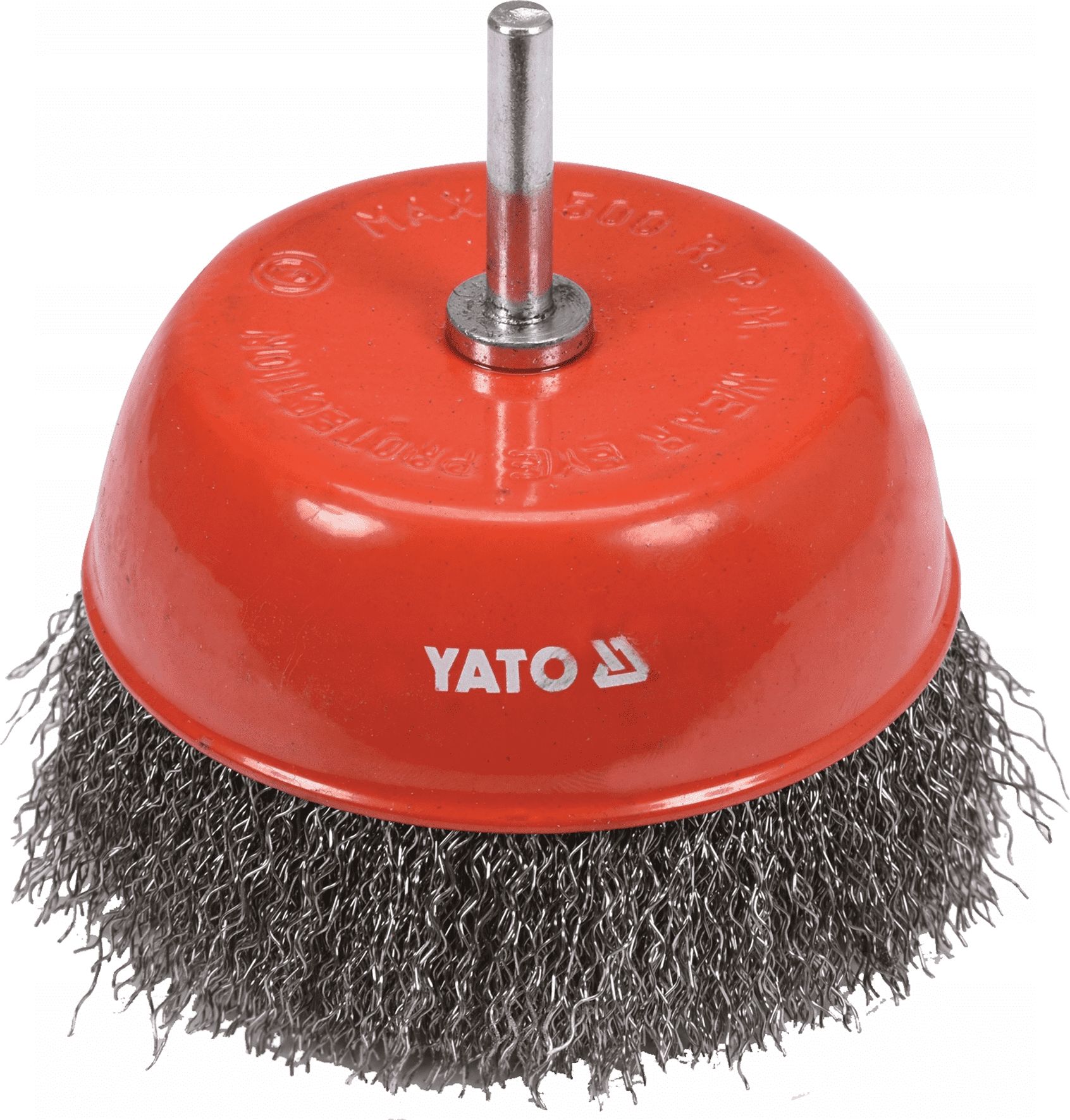 Yato szczotka doczołowa z trzpieniem 100mm INOX (YT-47511)